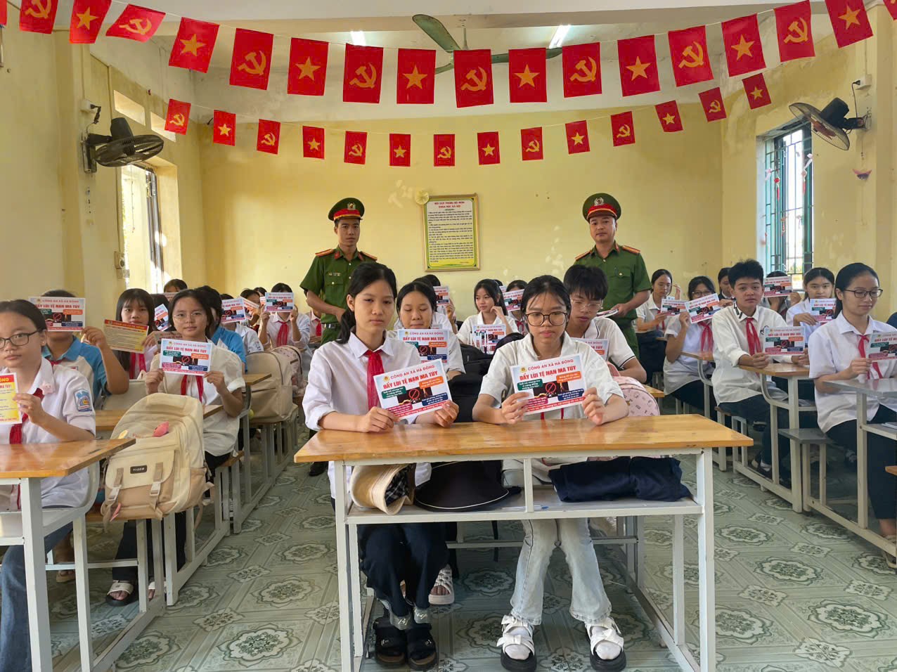 Công an xã Hà Đông quyết tâm xây dựng “xã không ma túy”